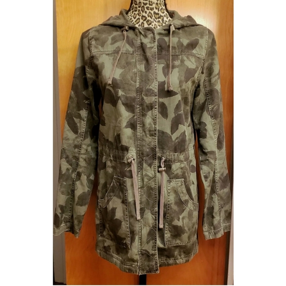 Mossimo Camo Hooded Anorak Jacket M - Picture 2 of 8